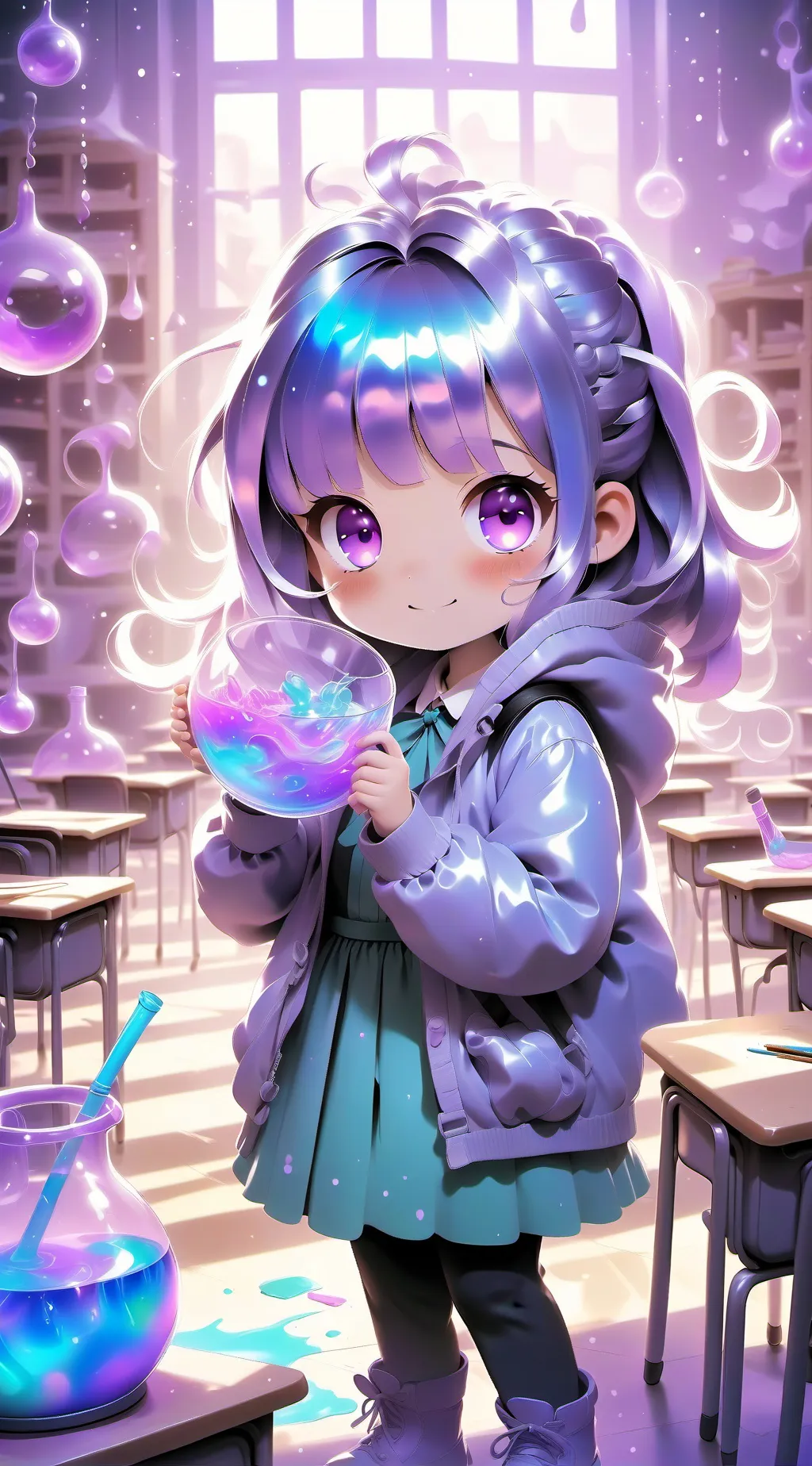 ai character: Classroom background