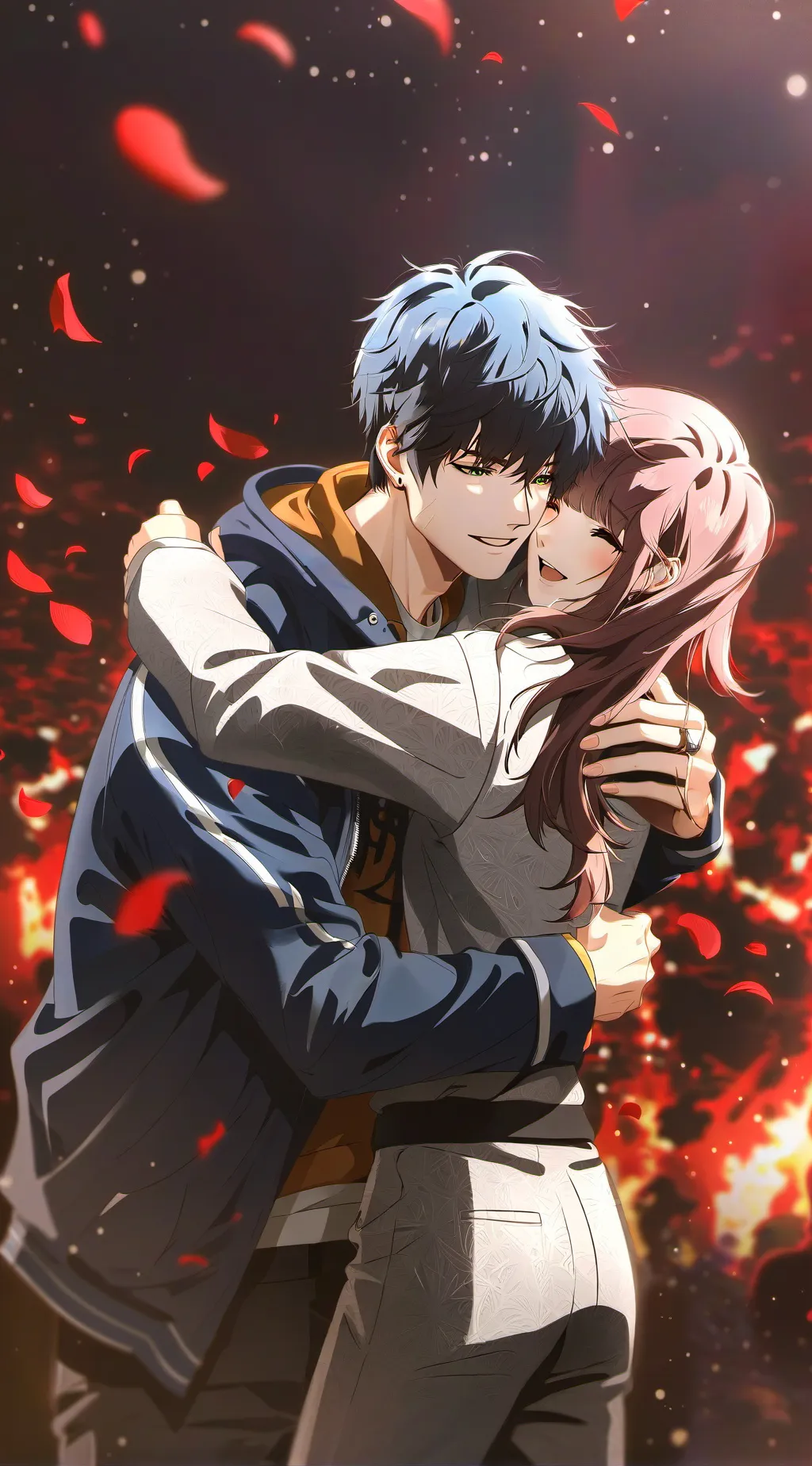 ai character: milo and Alice  background