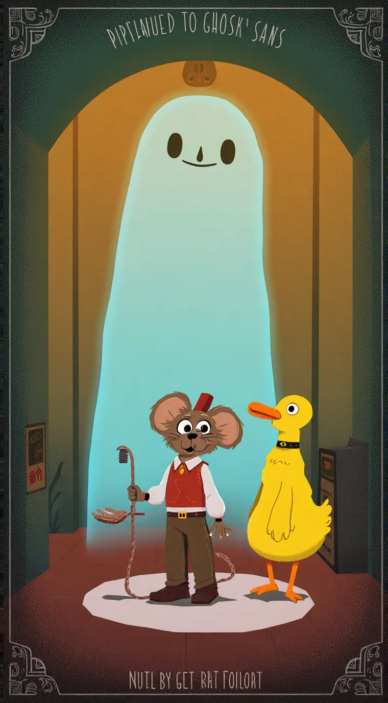 ai character: rat and duck background