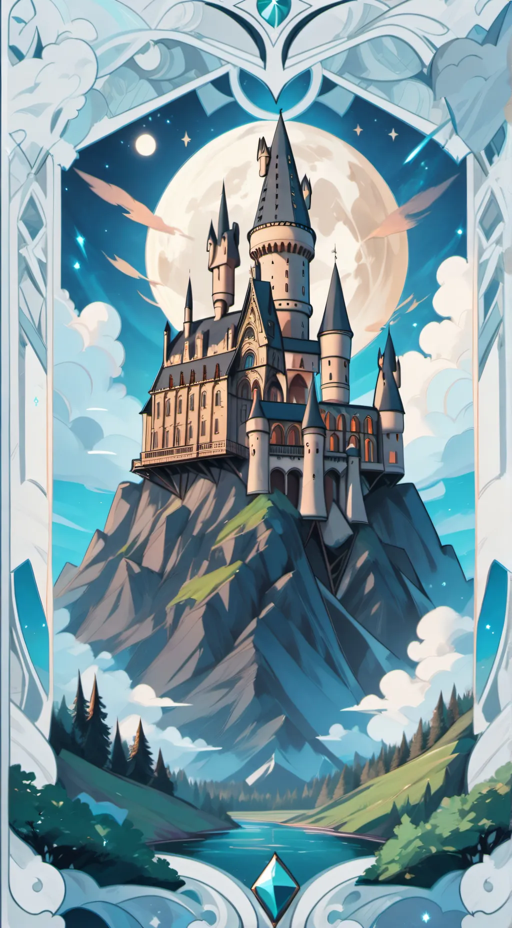 ai character: Hogwarts Pottery background