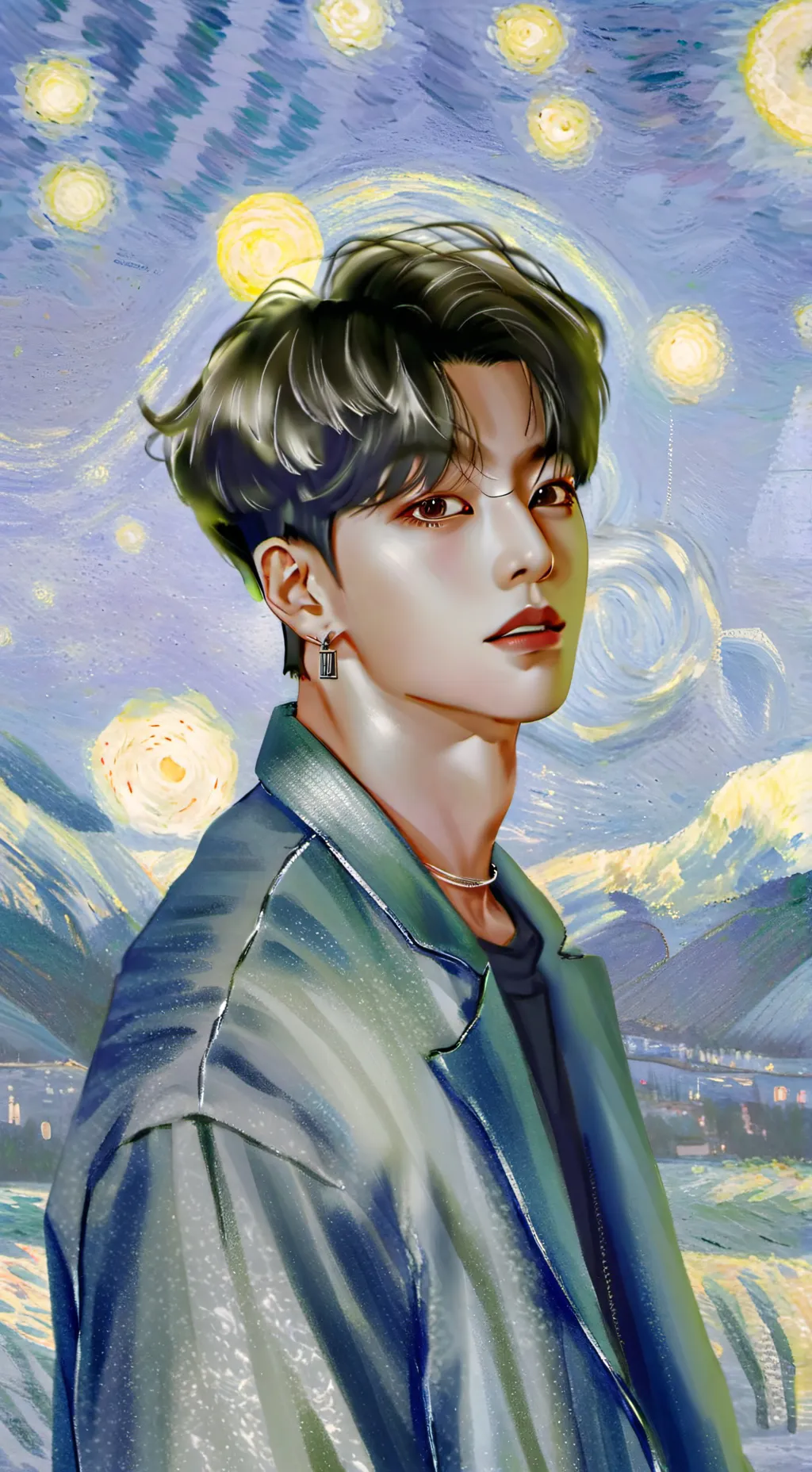ai character: JUNGKOOK🤌🏽😖❤💜 background