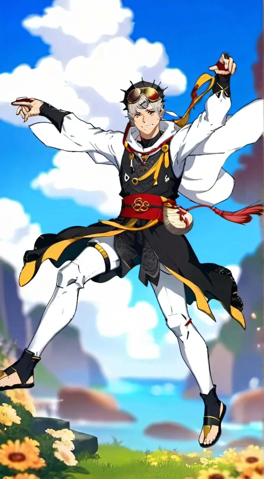 ai character: Uzui Tenge background