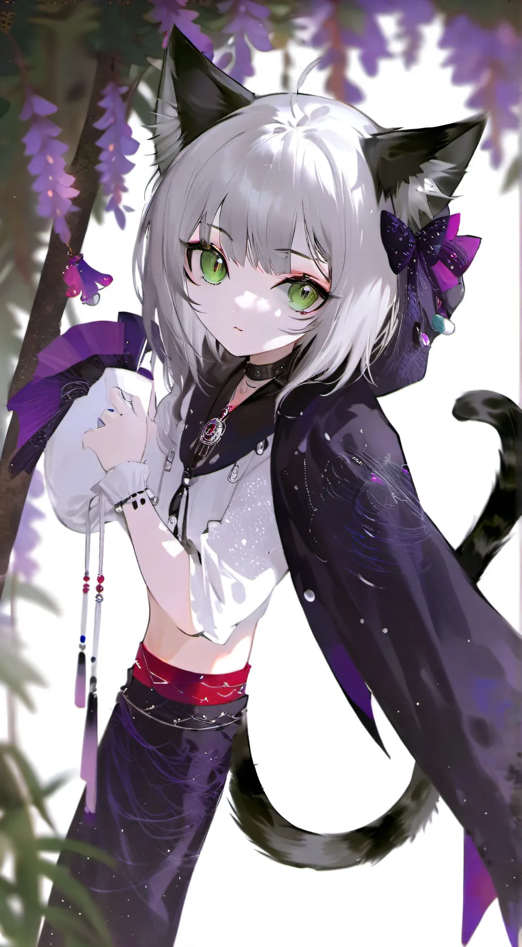 ai character: Laser-loving Spirit Cat background