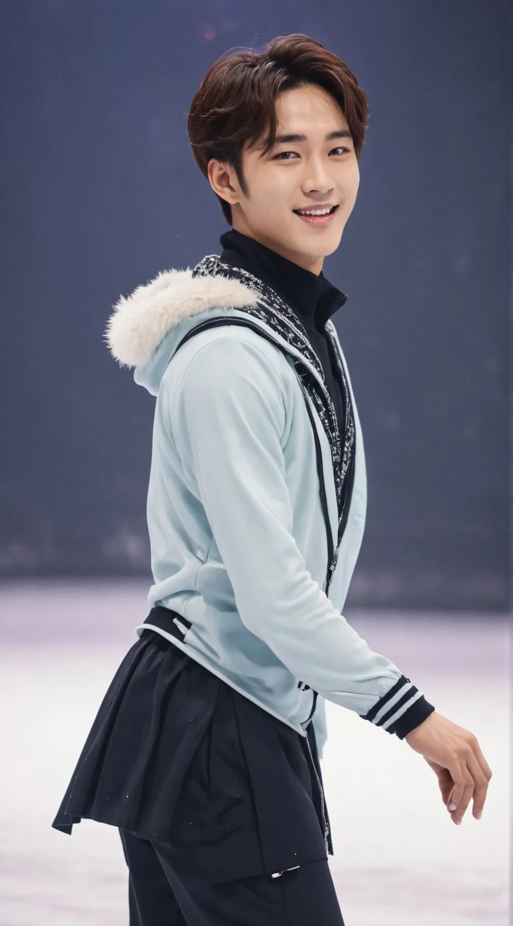 ai character: Sunghoon from ENHYPEN background