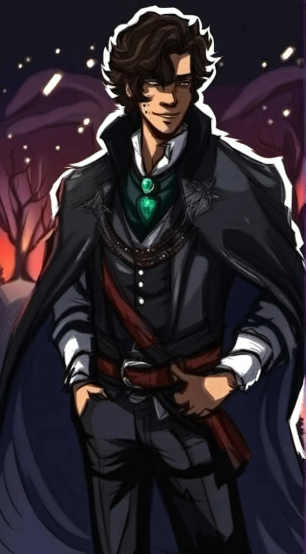 ai character: hunter Wilbur  background