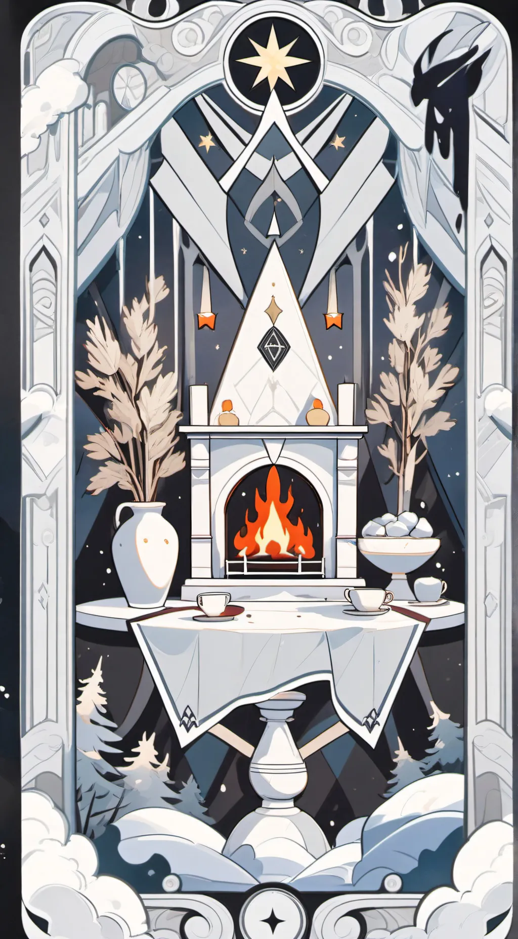 ai character: Gray  background