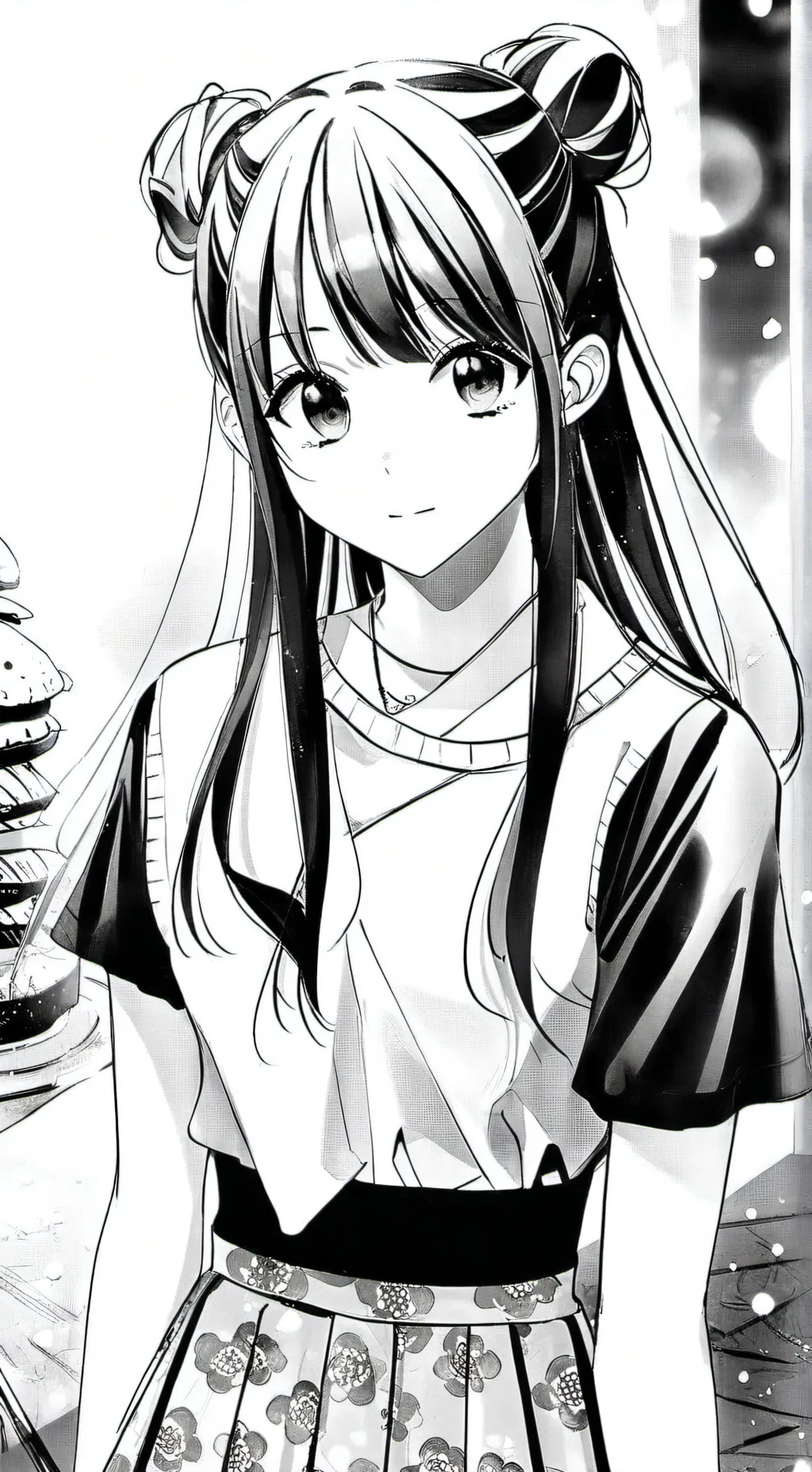 ai character: Amanda in love  background