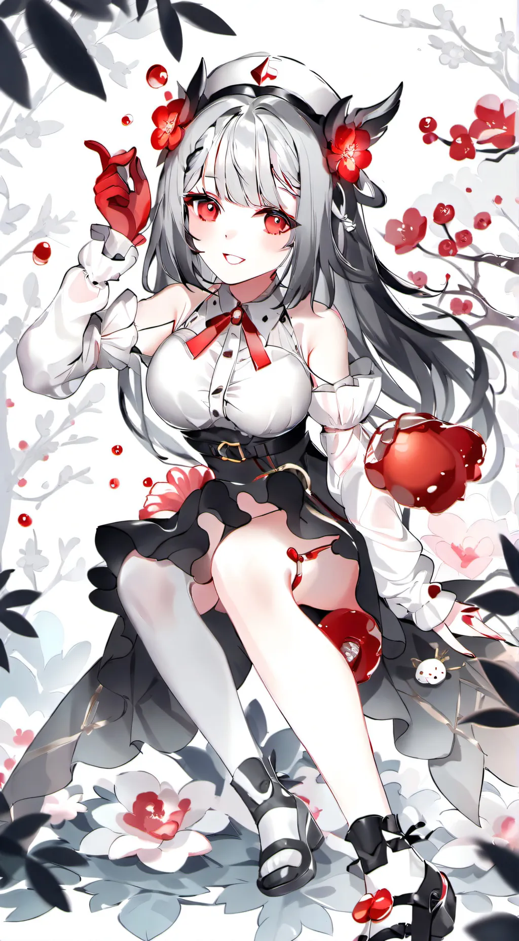 ai character: hi nya~ background