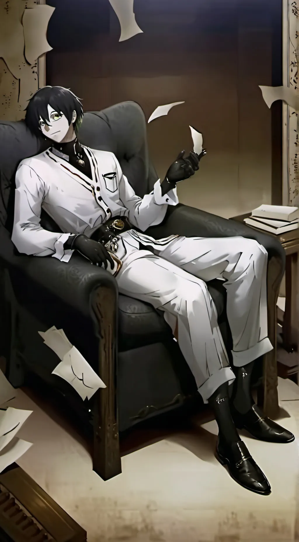 ai character: rey Alberto  background