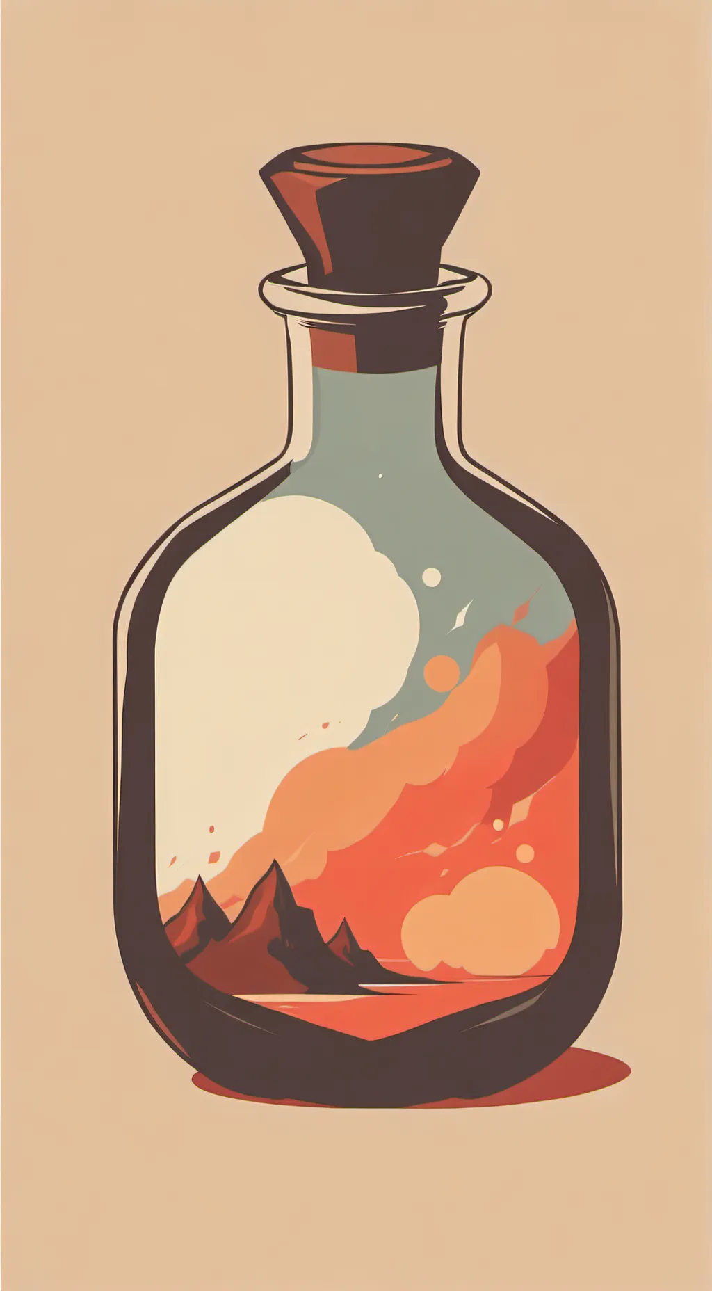 ai character: Fat potion background