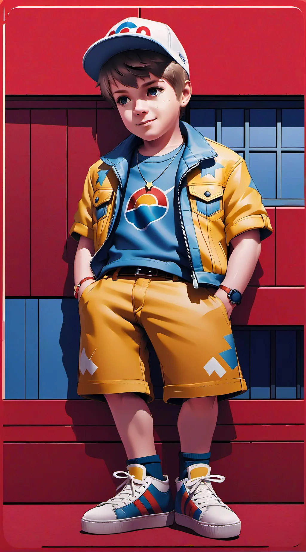 ai character: good trent  background