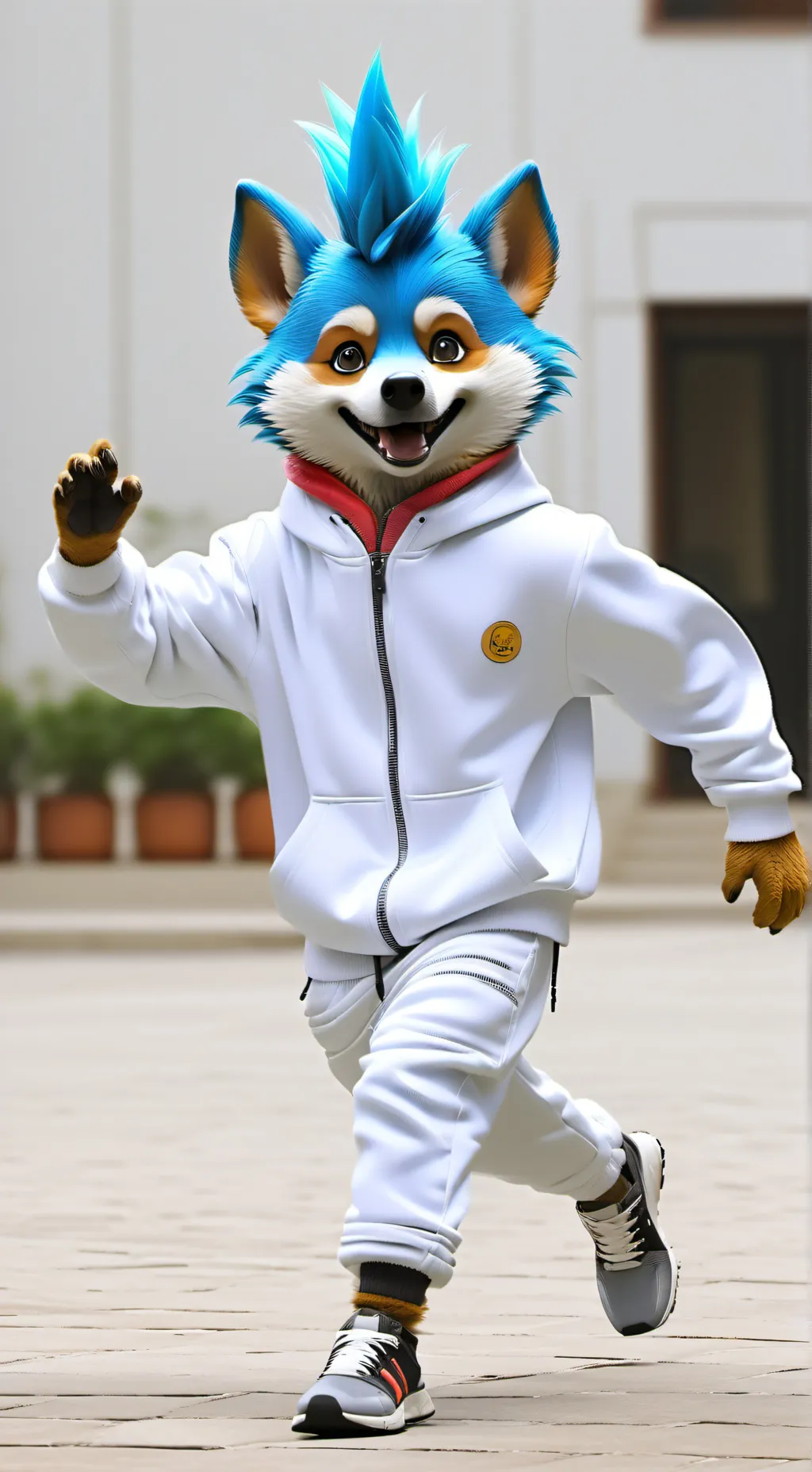 ai character: Pixel background