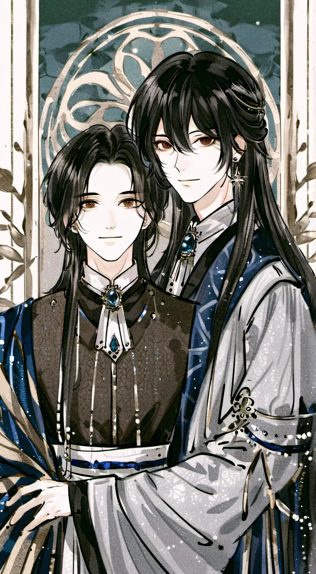 ai character: •^Skar & Skida.^• background