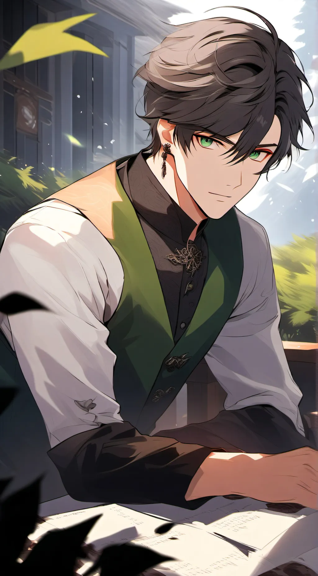 ai character: Wesley Gandervon background