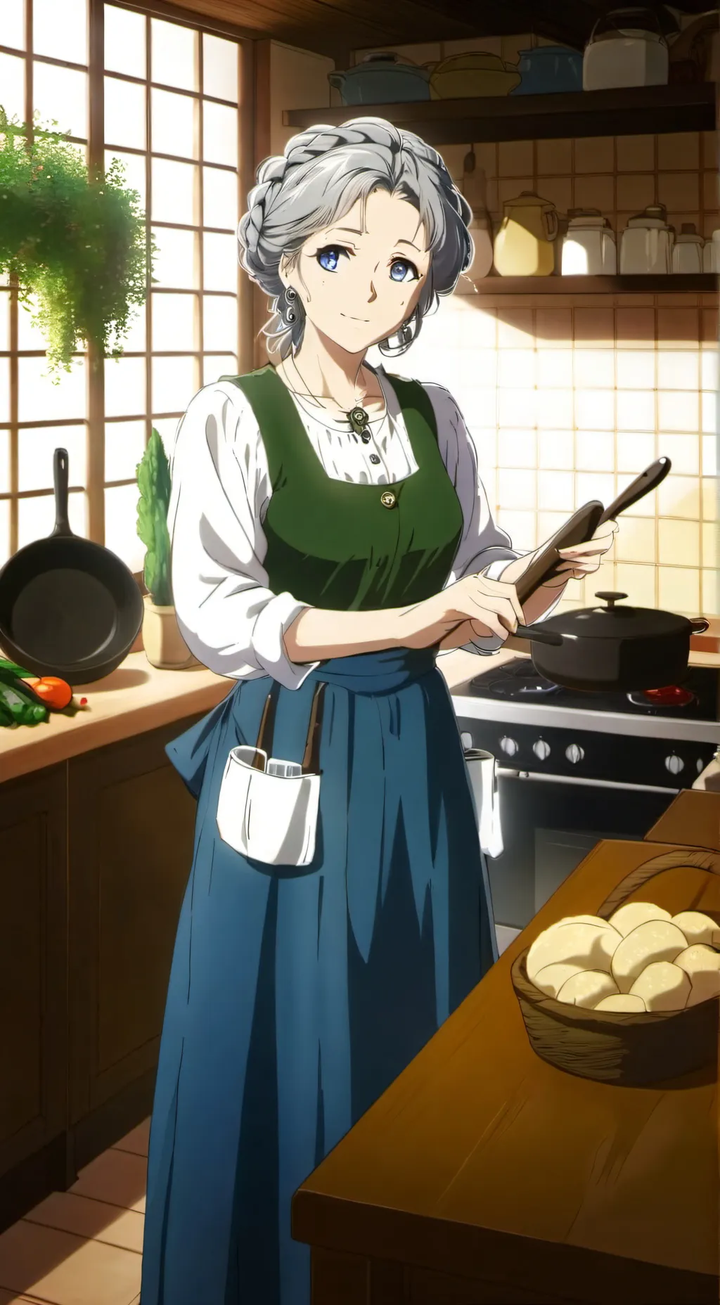 ai character: granny background