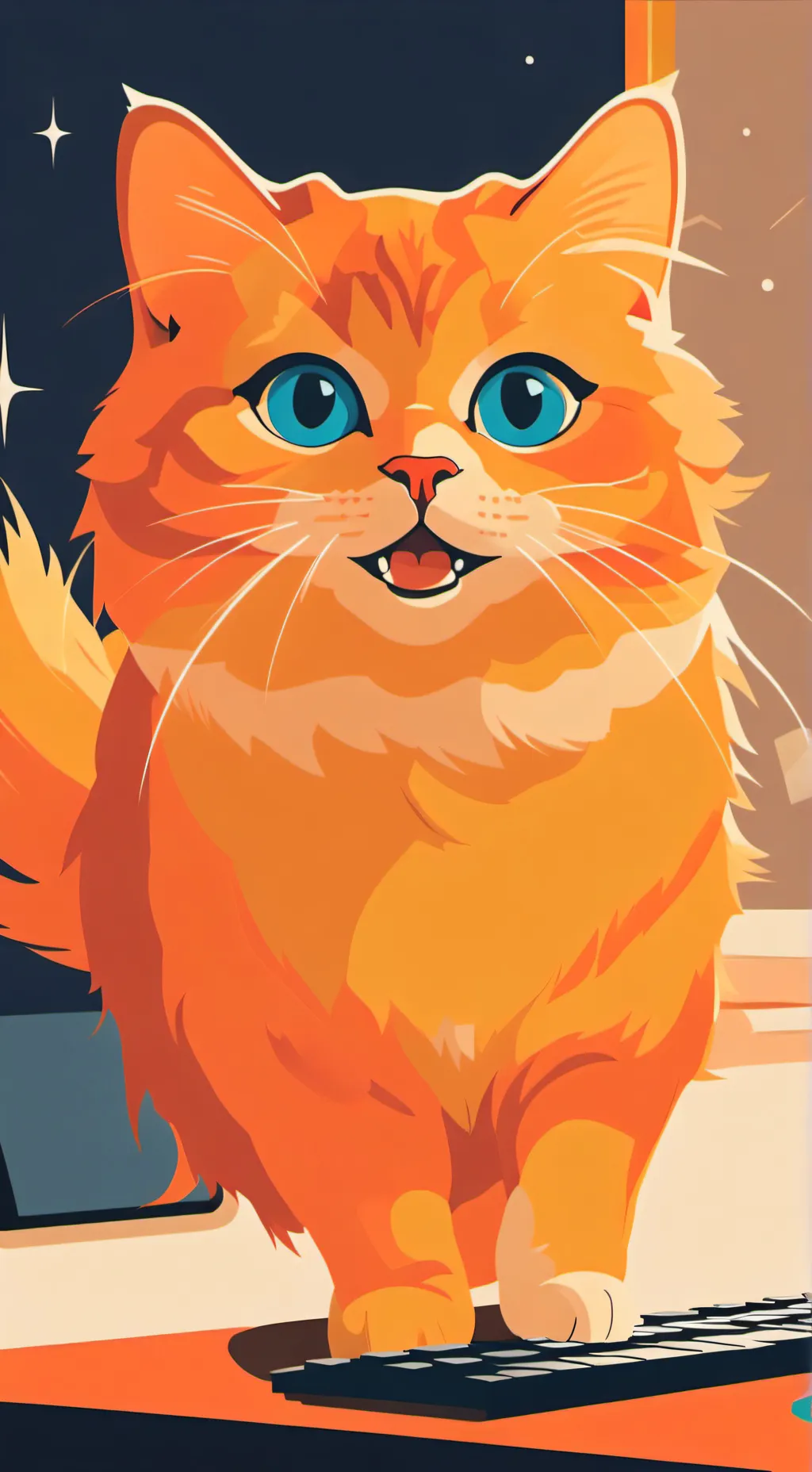 ai character: Backflip background