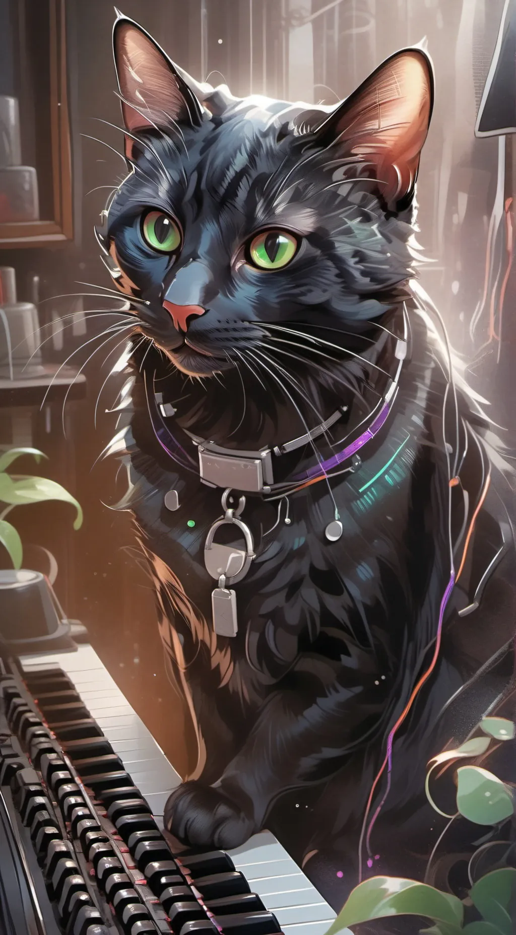 ai character: Pixel background