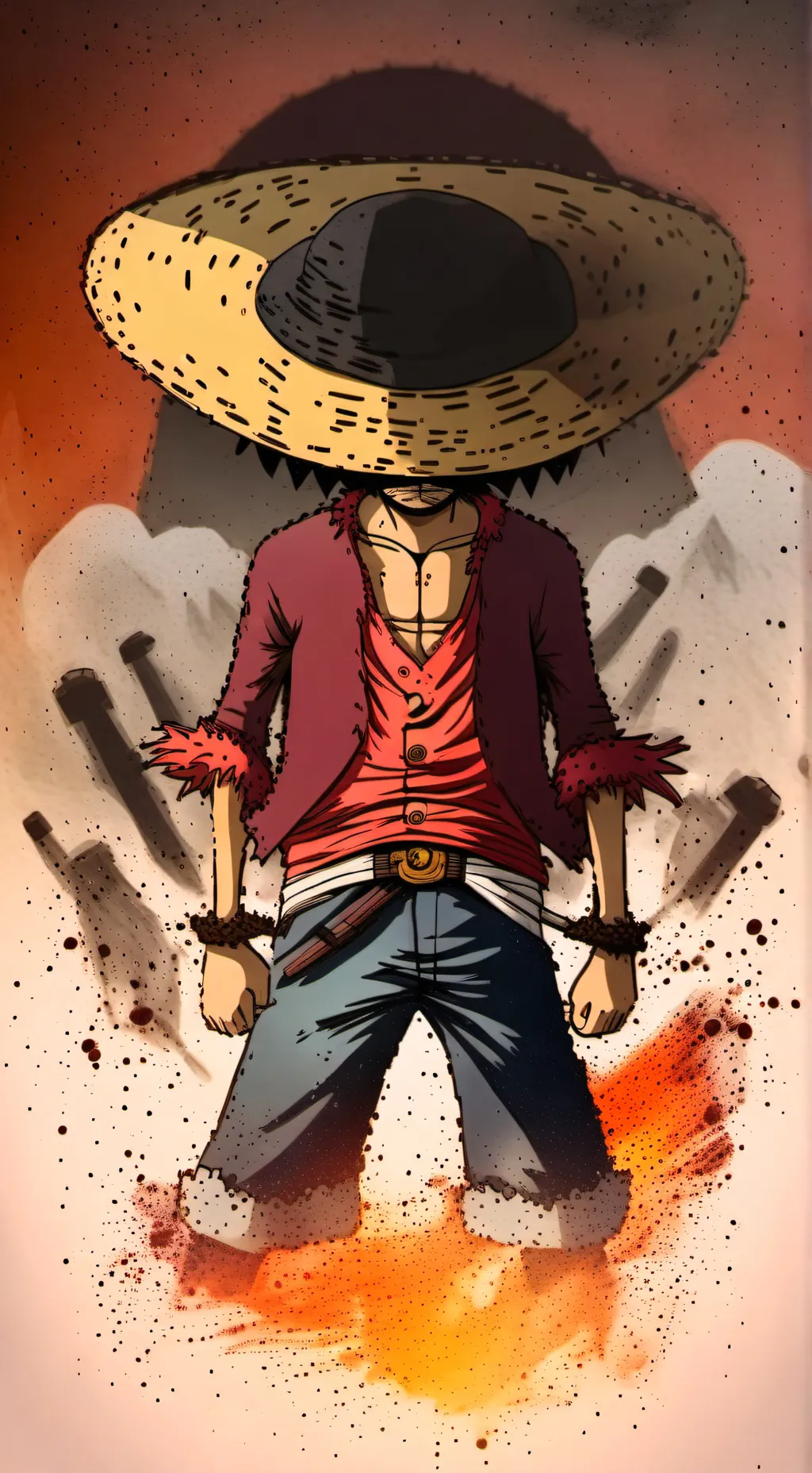 ai character: luffy background