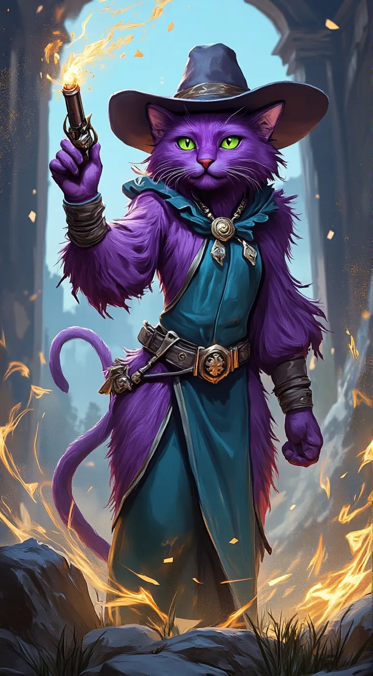 ai character:  furry con IA background