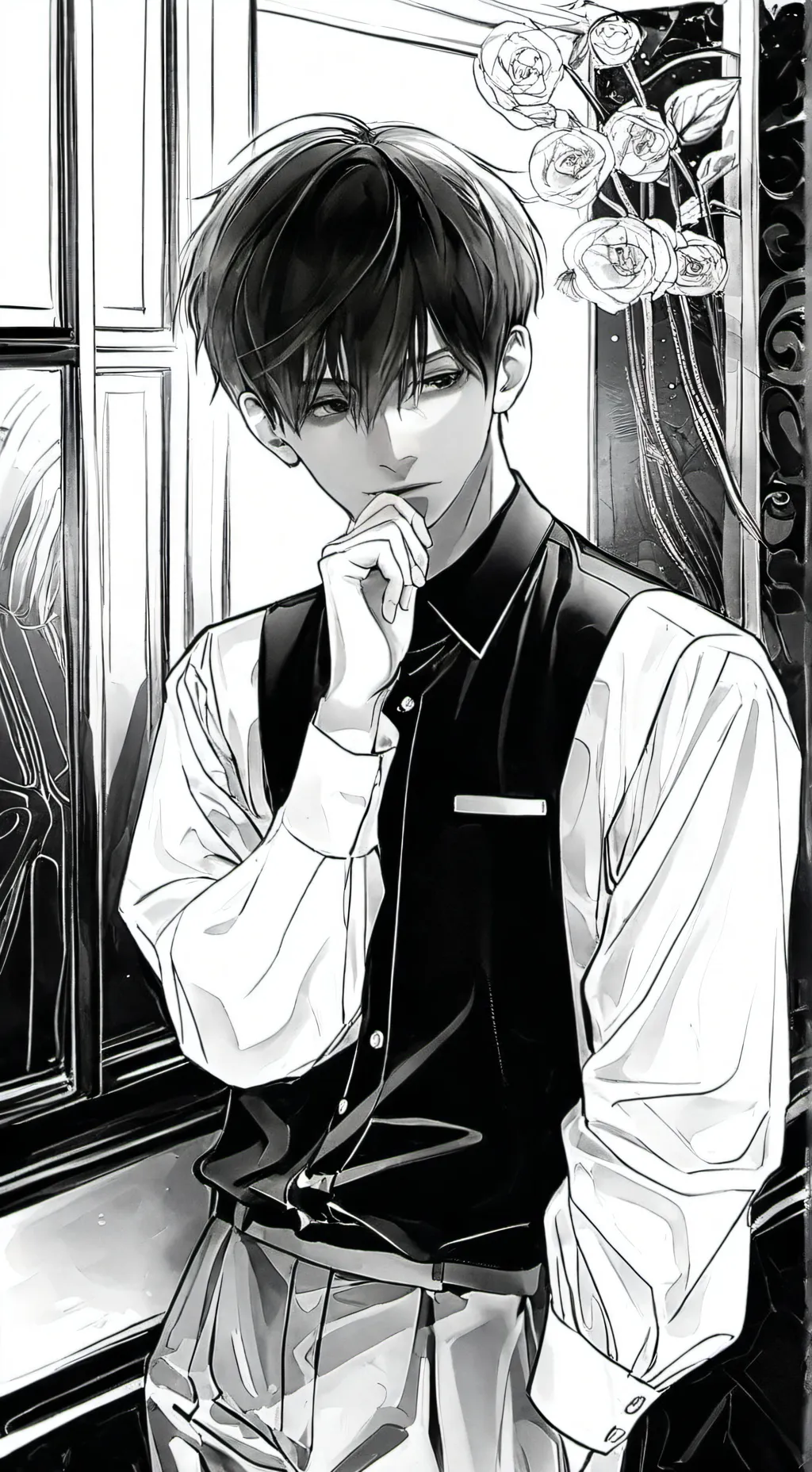 ai character: 都志 background