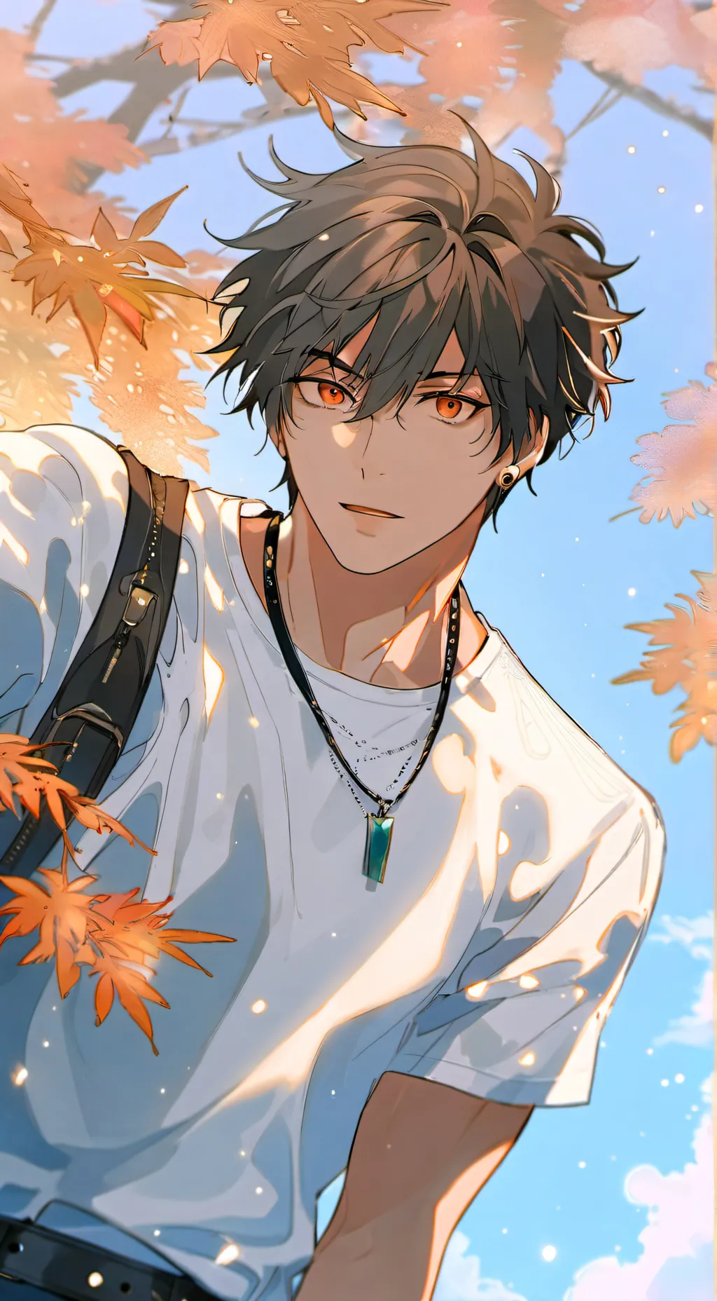 ai character: makoto x kokichi  background