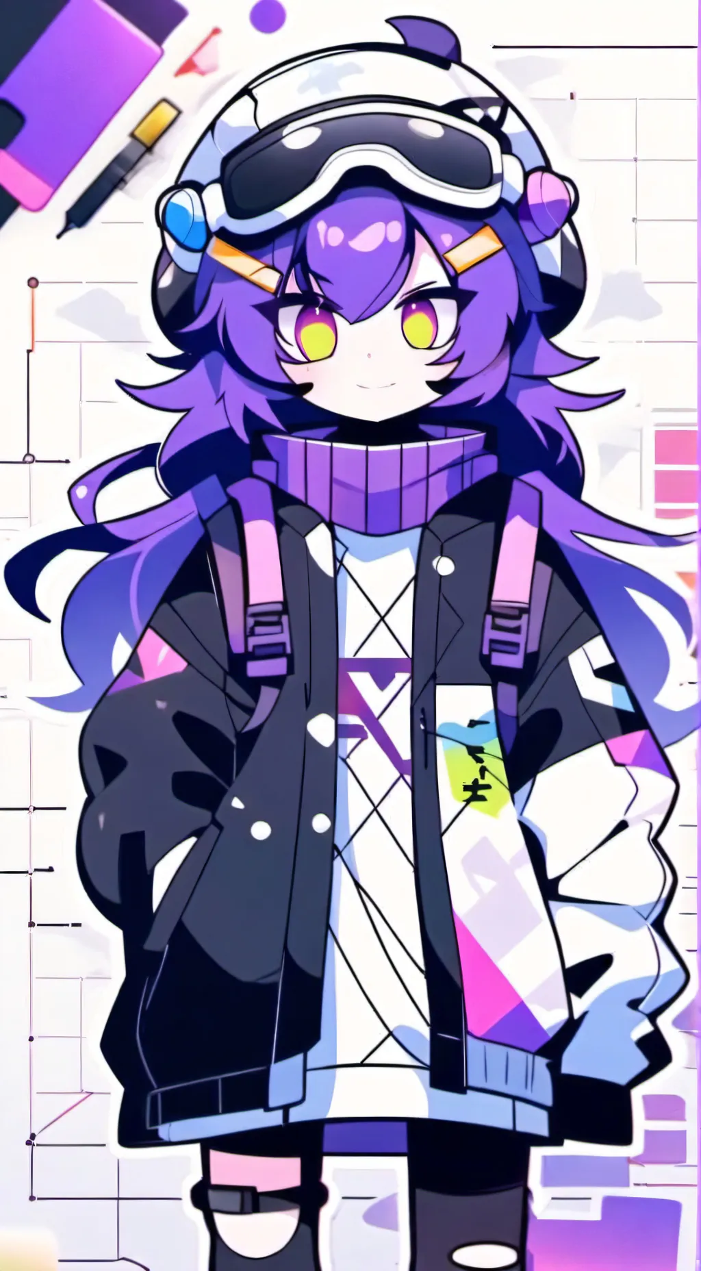 ai character: Uzi background