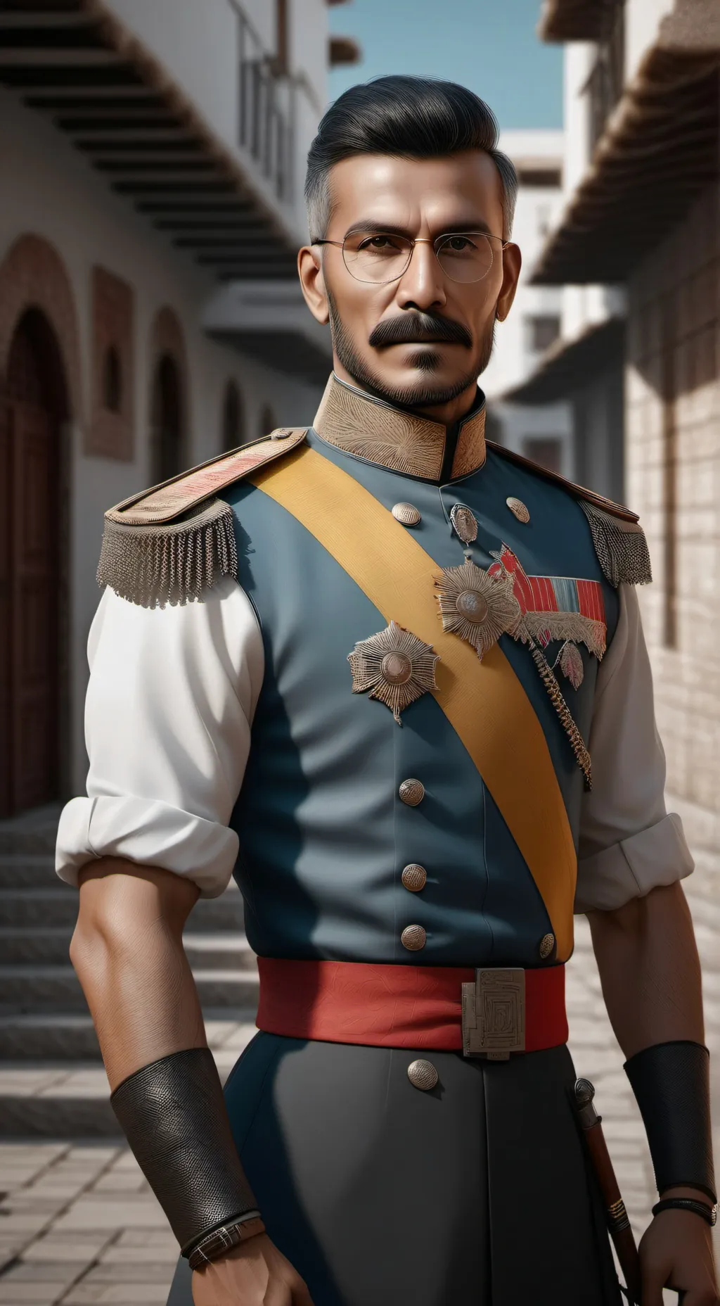 ai character: Alcalá Zamora background
