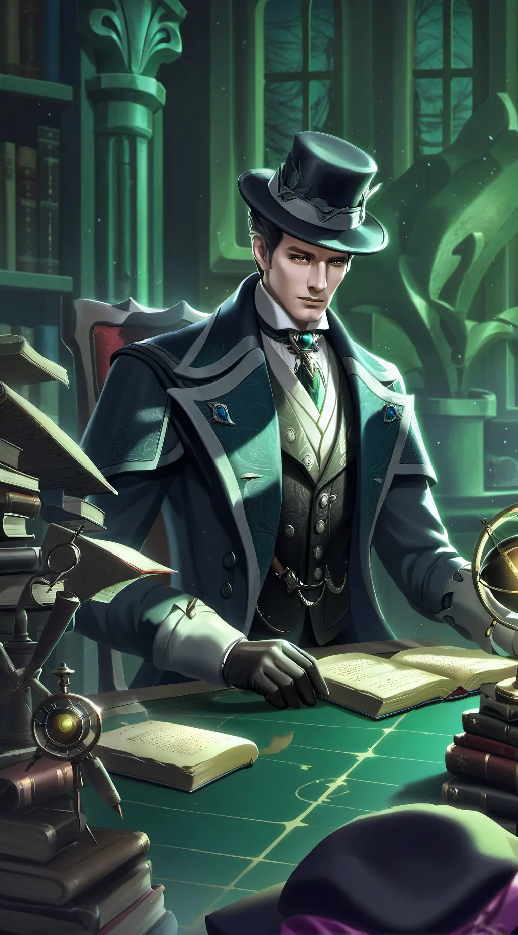 ai character: Ace  background