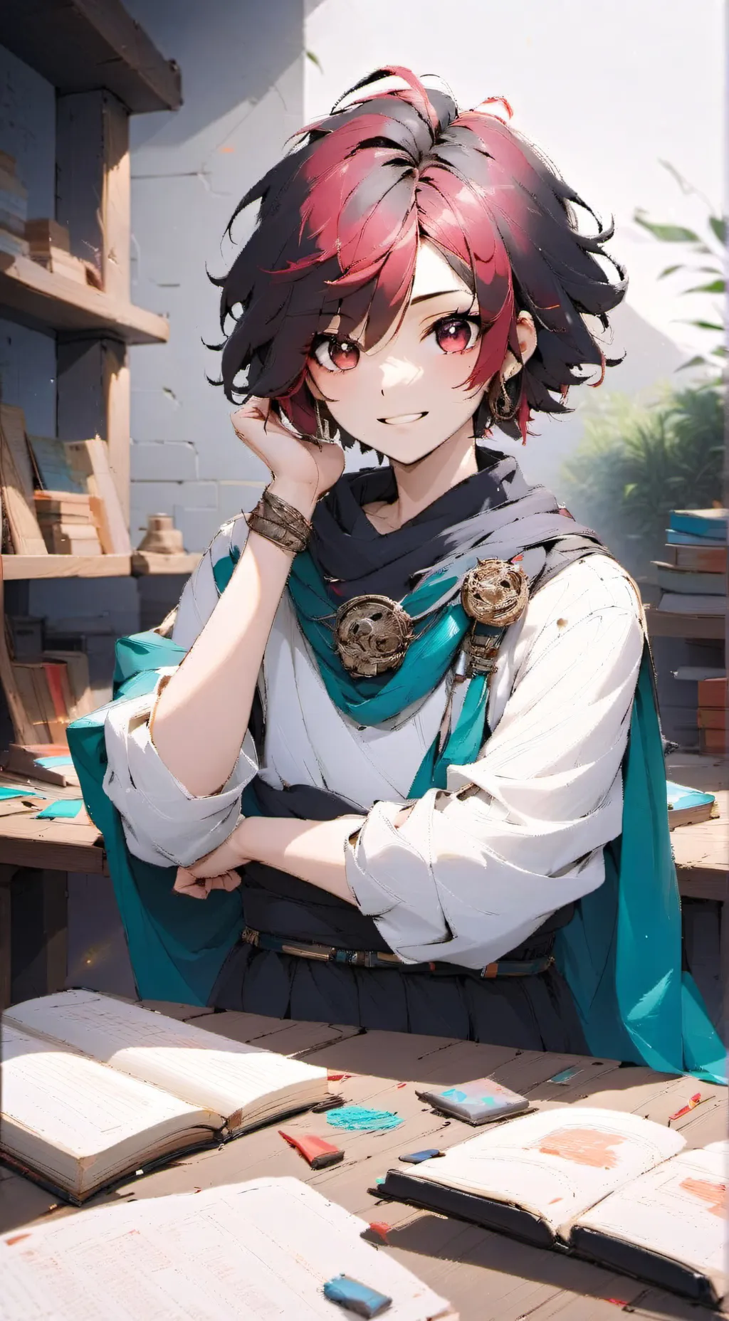 ai character: Prof. Furballz background