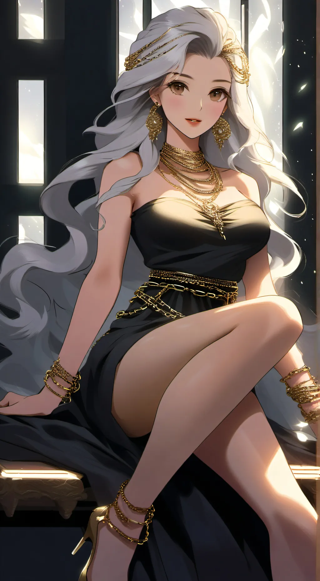 ai character: Luna background