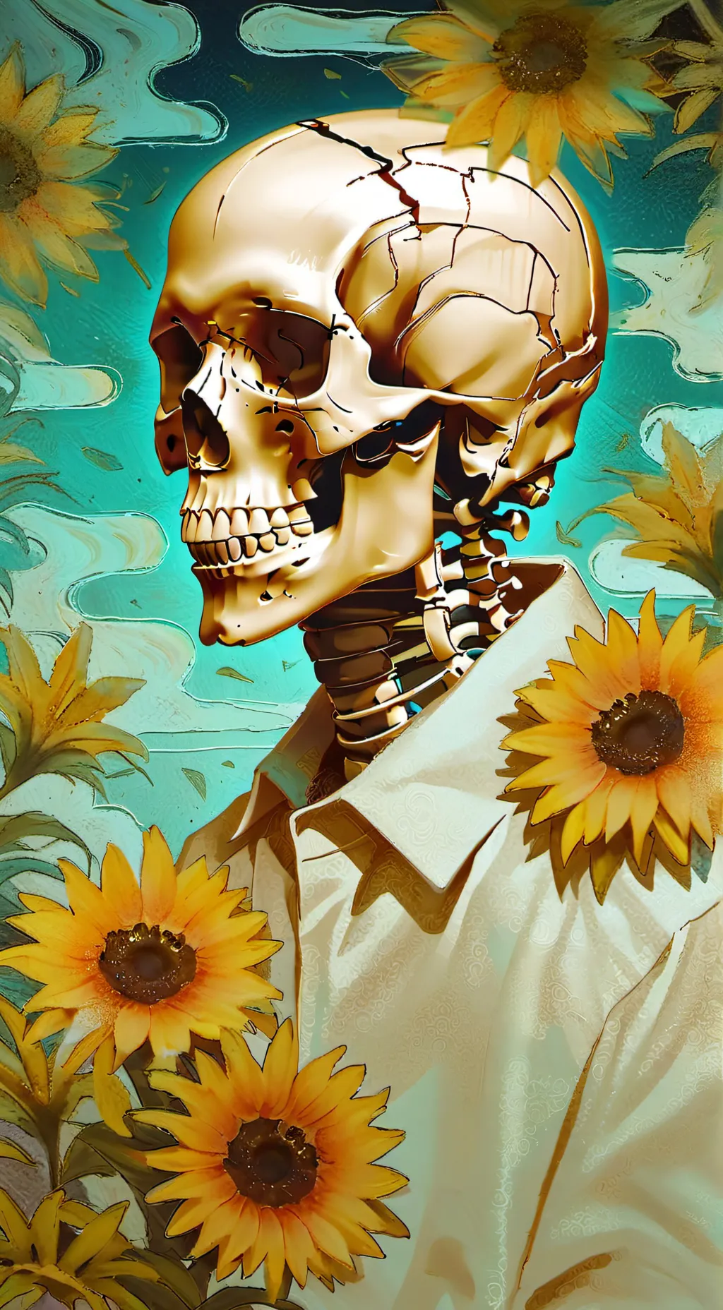 ai character: /\_/\ background