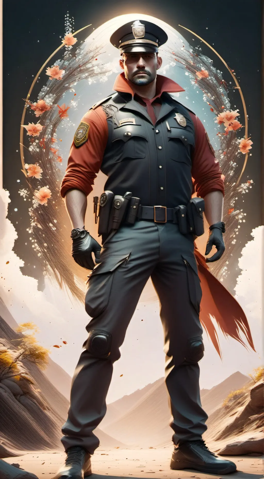 ai character: 911 background