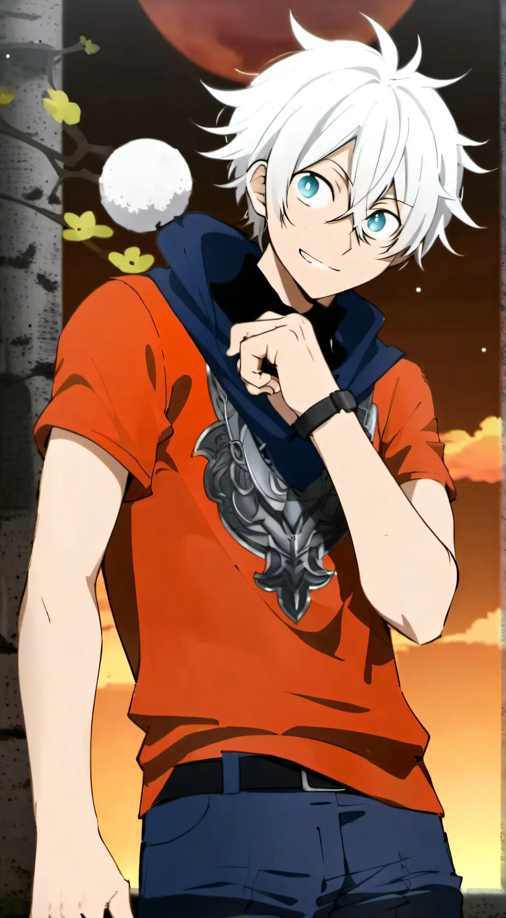 ai character: Lincoln Loud  background