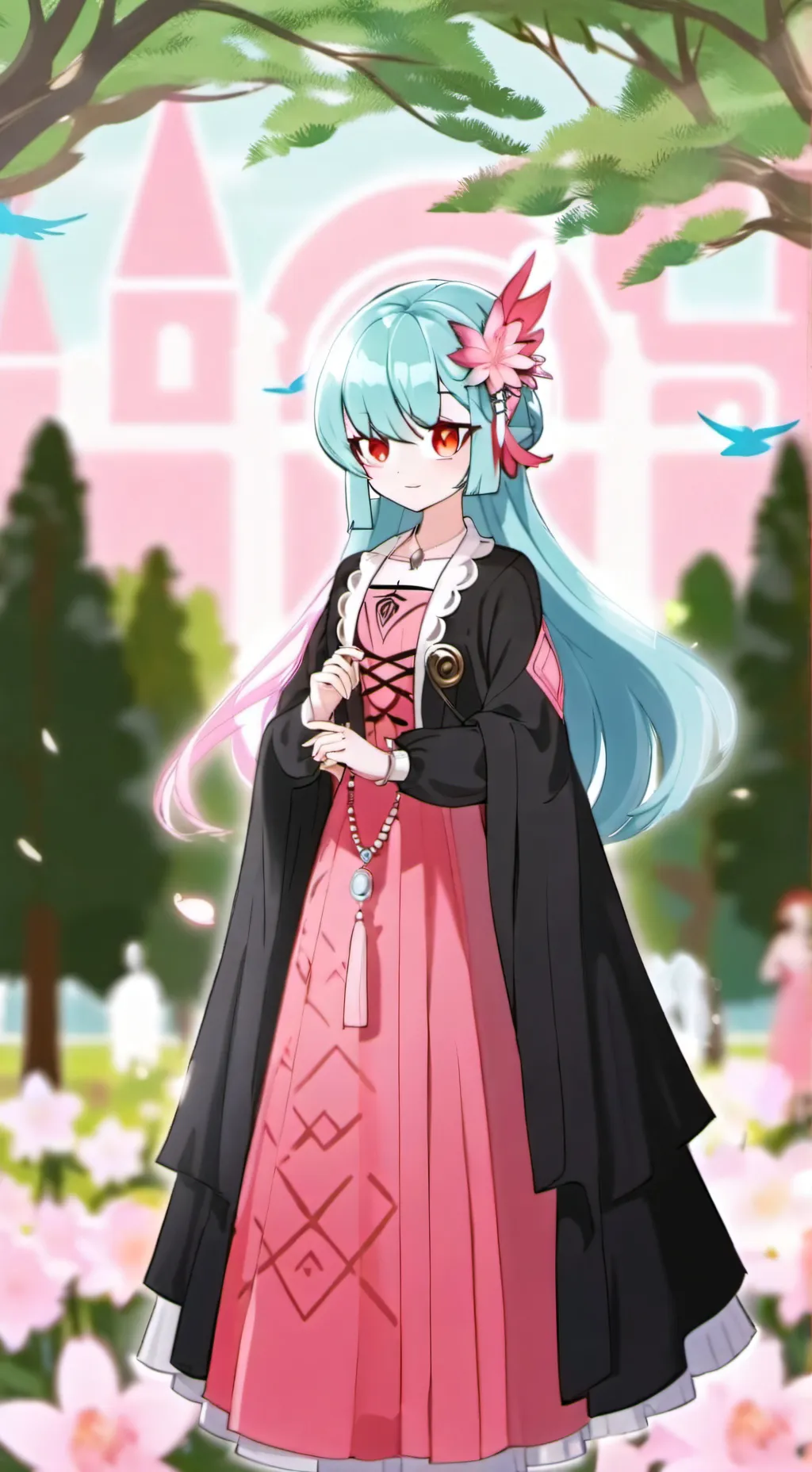 ai character: Gardevoir  background