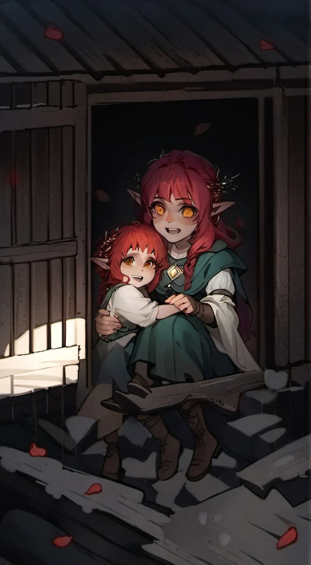 ai character: elfas esclavas background