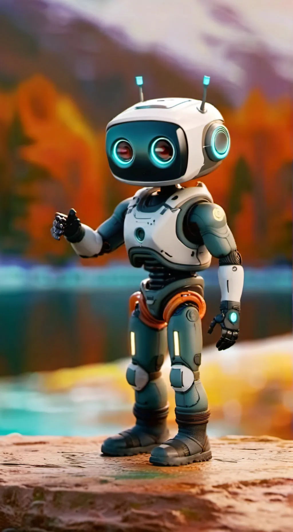 ai character: роботка background