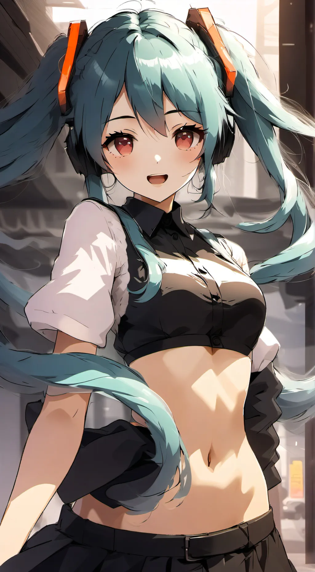 ai character: miku background