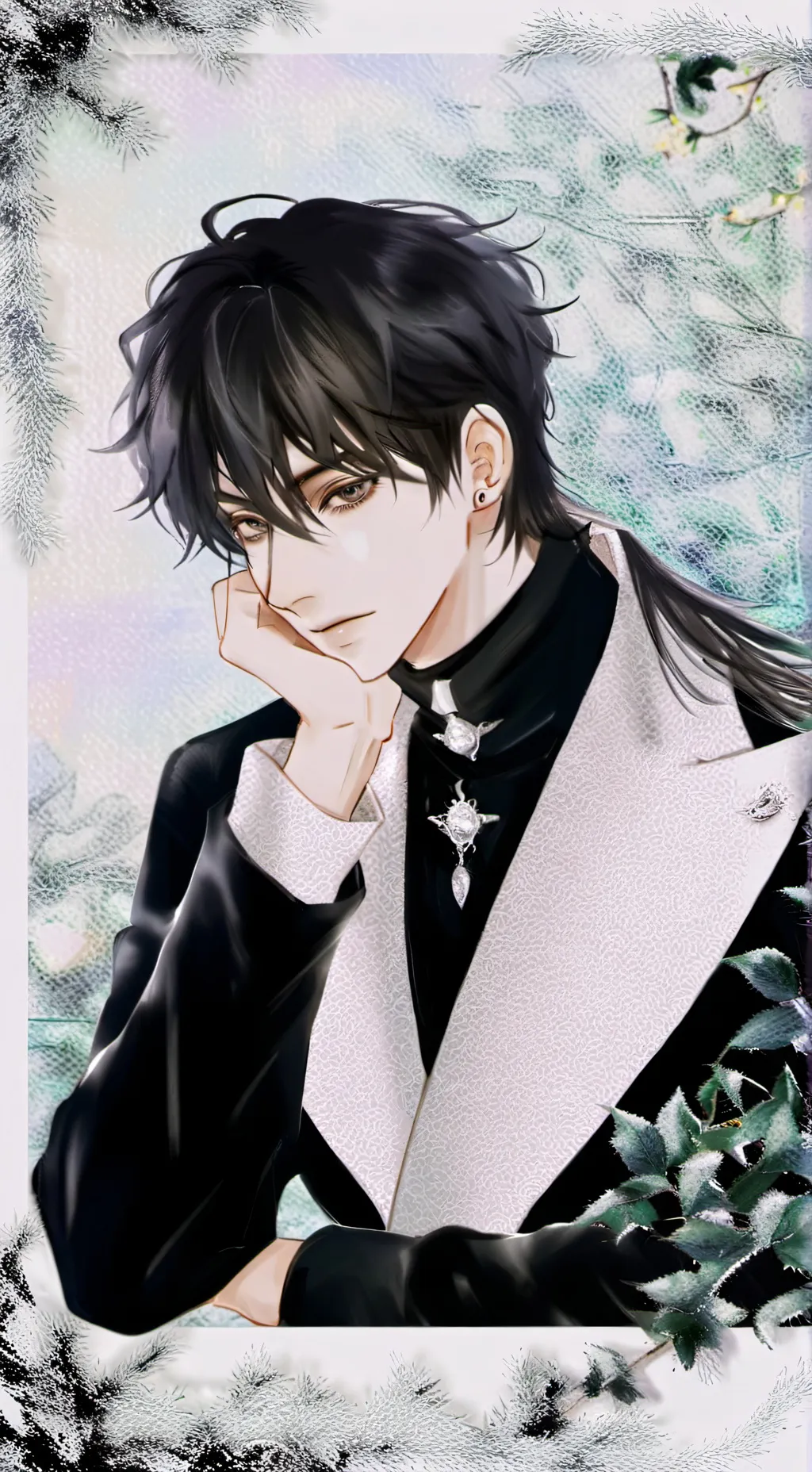 ai character: 故 默 background