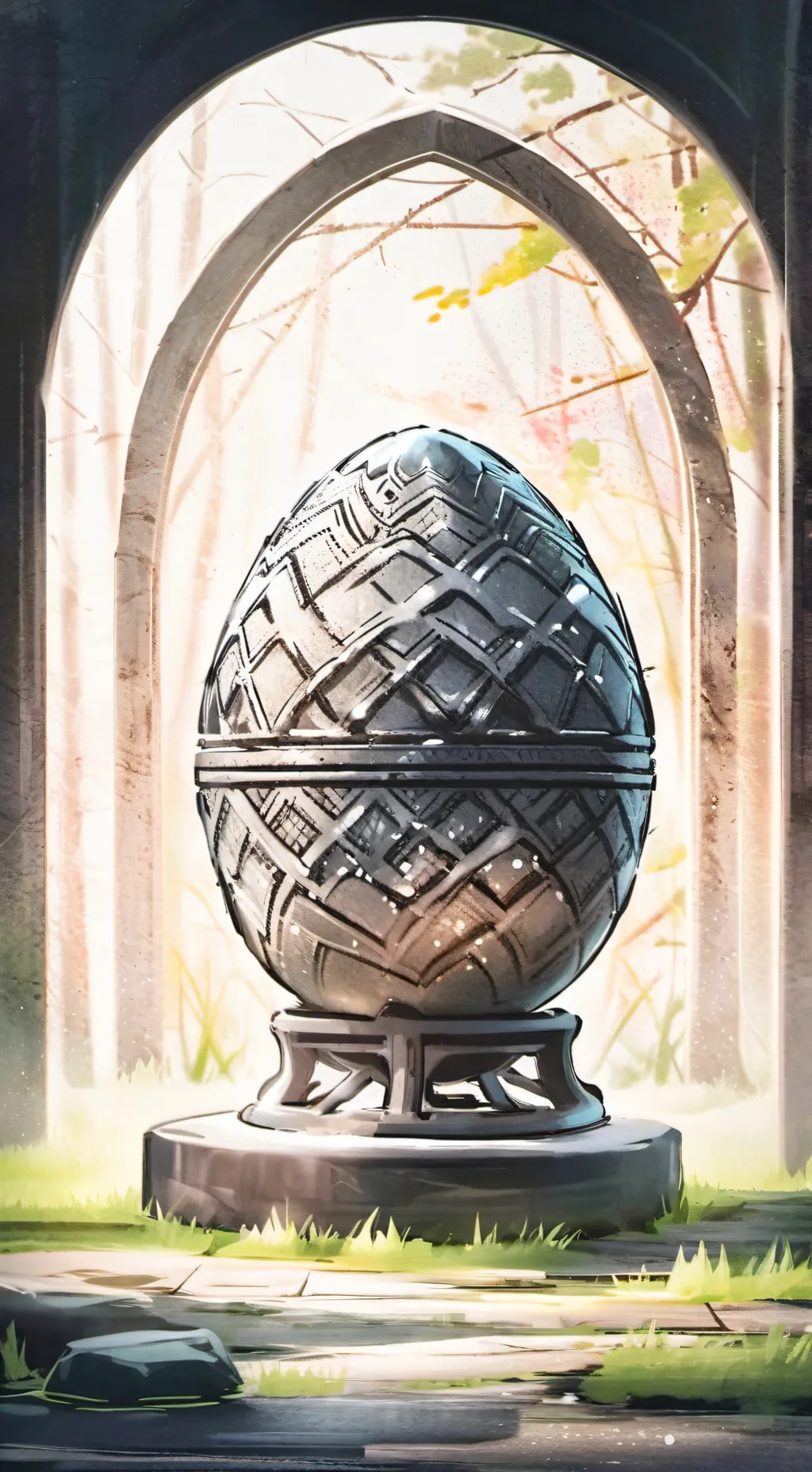 ai character: DrNoah and the egg background