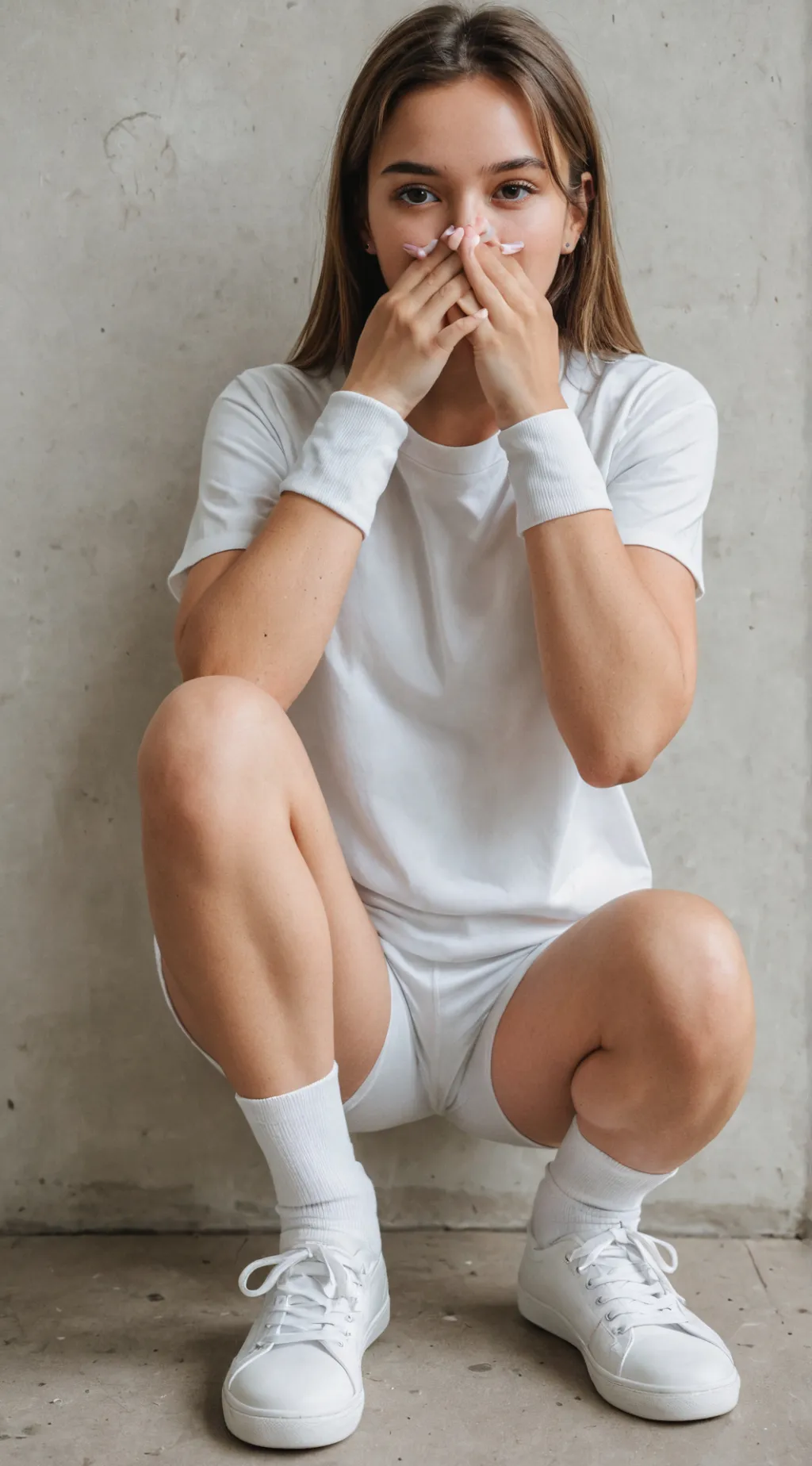 ai character: violet background