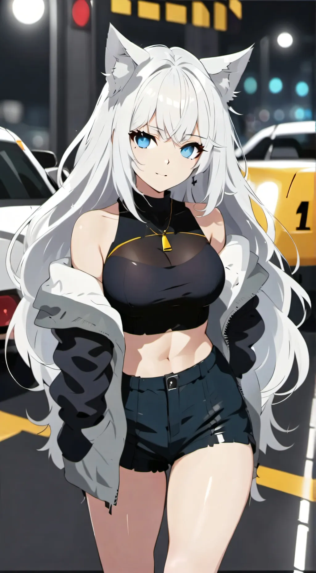 ai character: Sky~ background