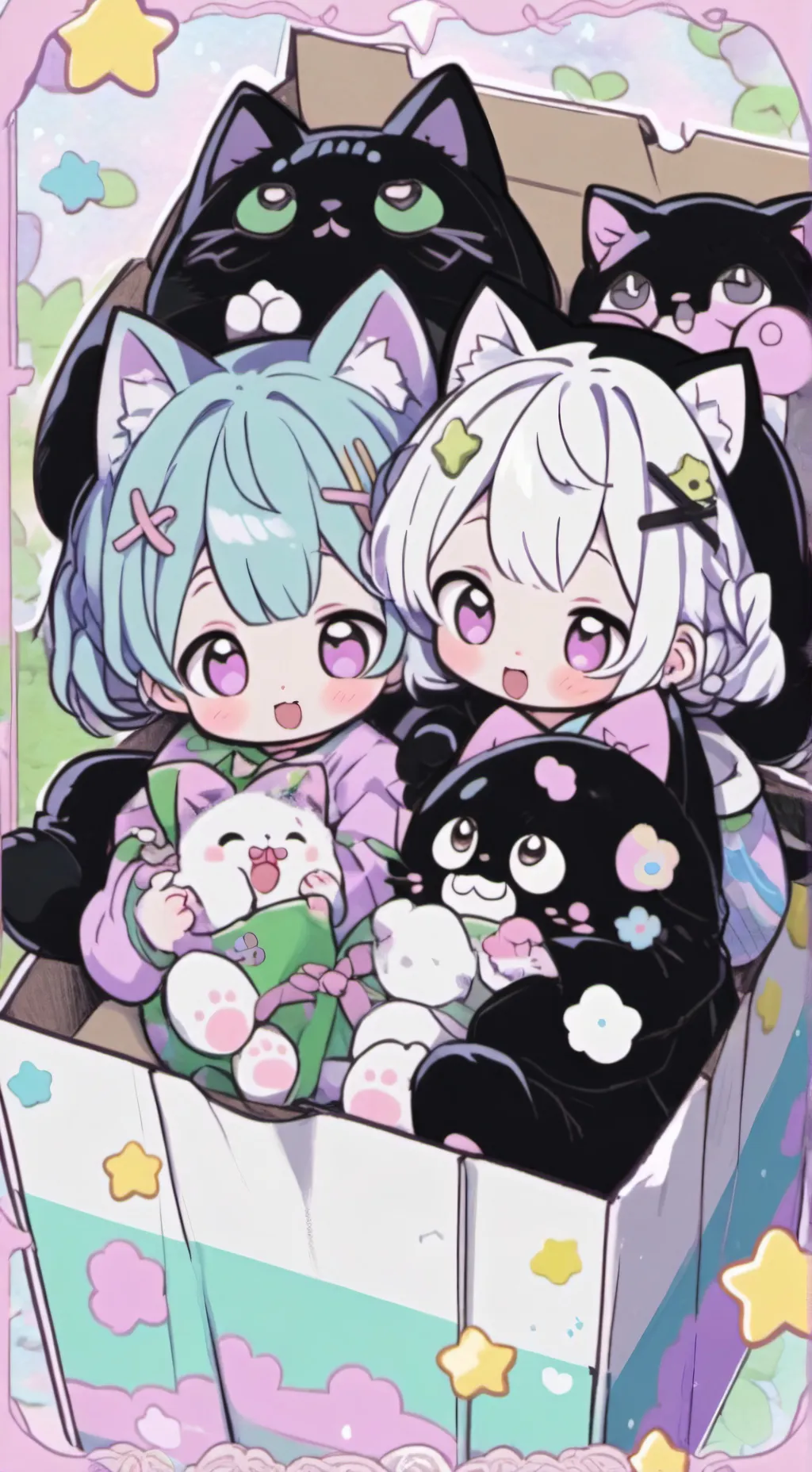 ai character: gatitas lindas background