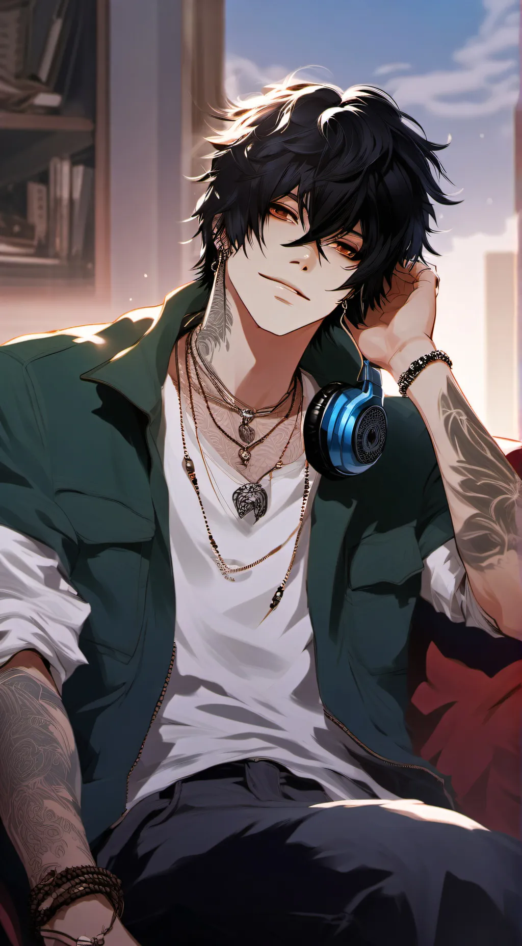 ai character: ⋇⋆✦⋆⋇𝓒𝓪𝓻𝓵𝓸𝓼⋇⋆✦⋆⋇　 background