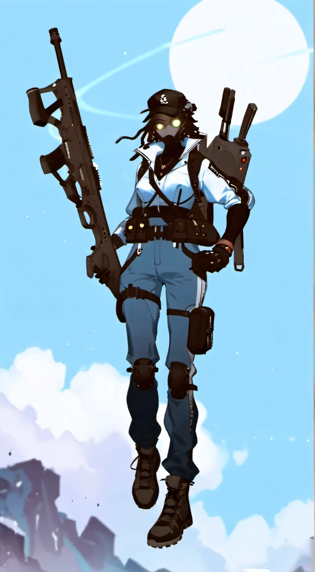 ai character: plungerwoman 3.5 background