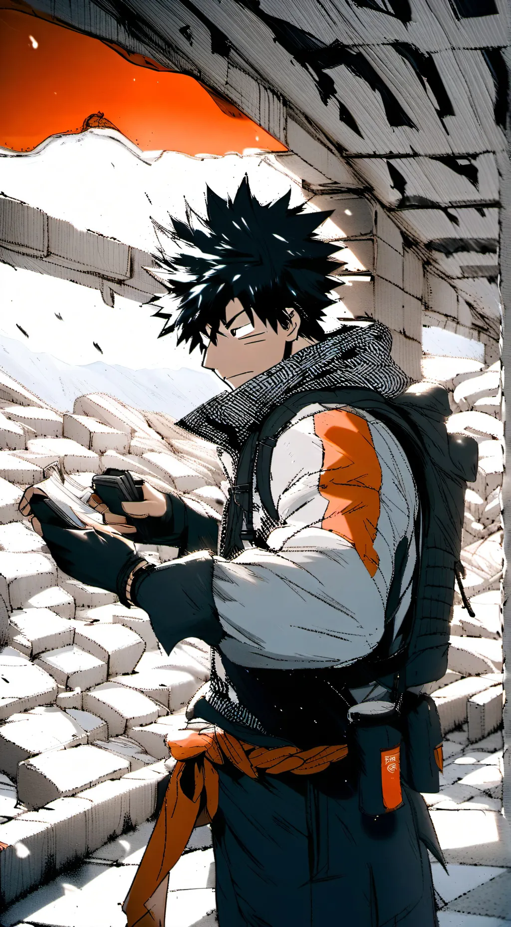 ai character: Gojo (death) background