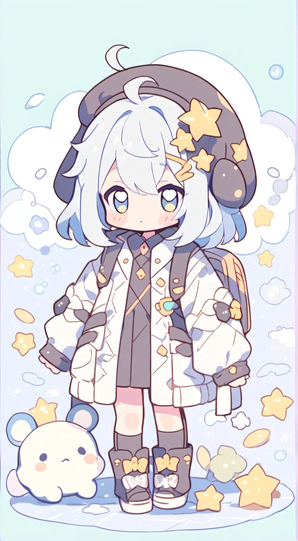 ai character: mha nouveau🌸✨️ background