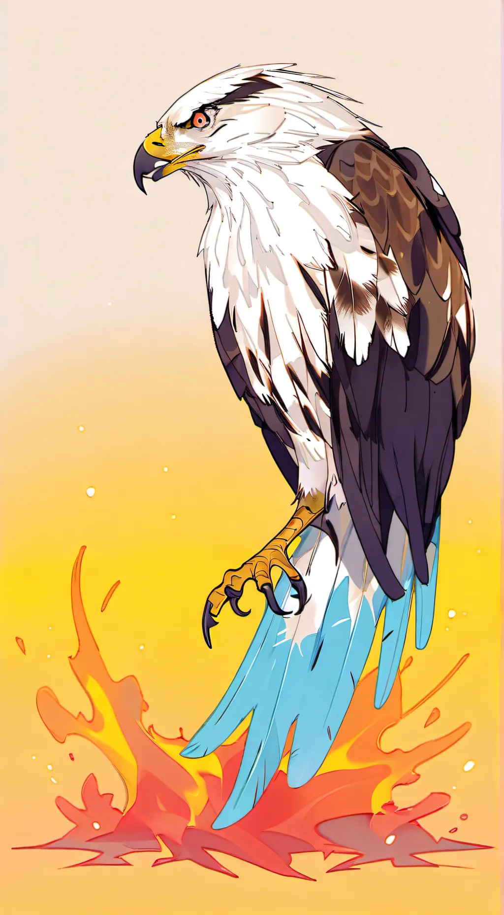 ai character: Hawks vs Dabi background