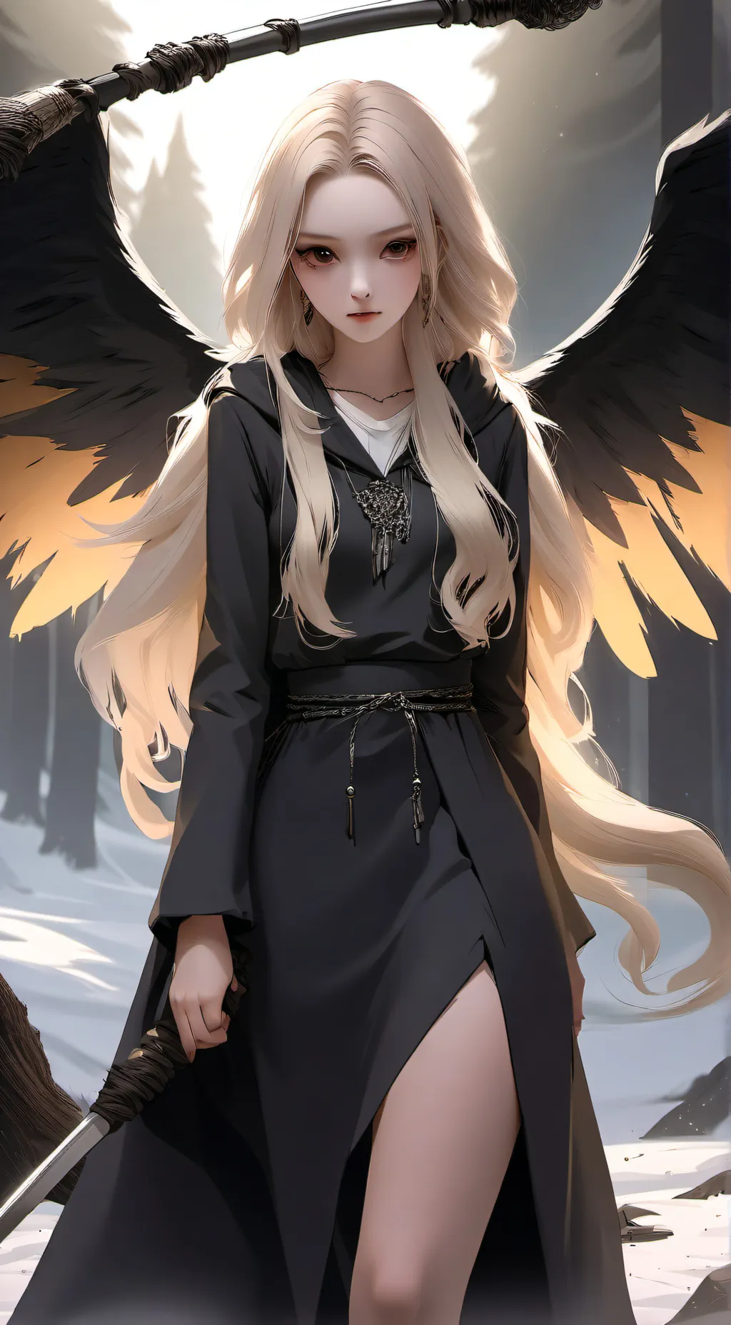 ai character: Darkness background