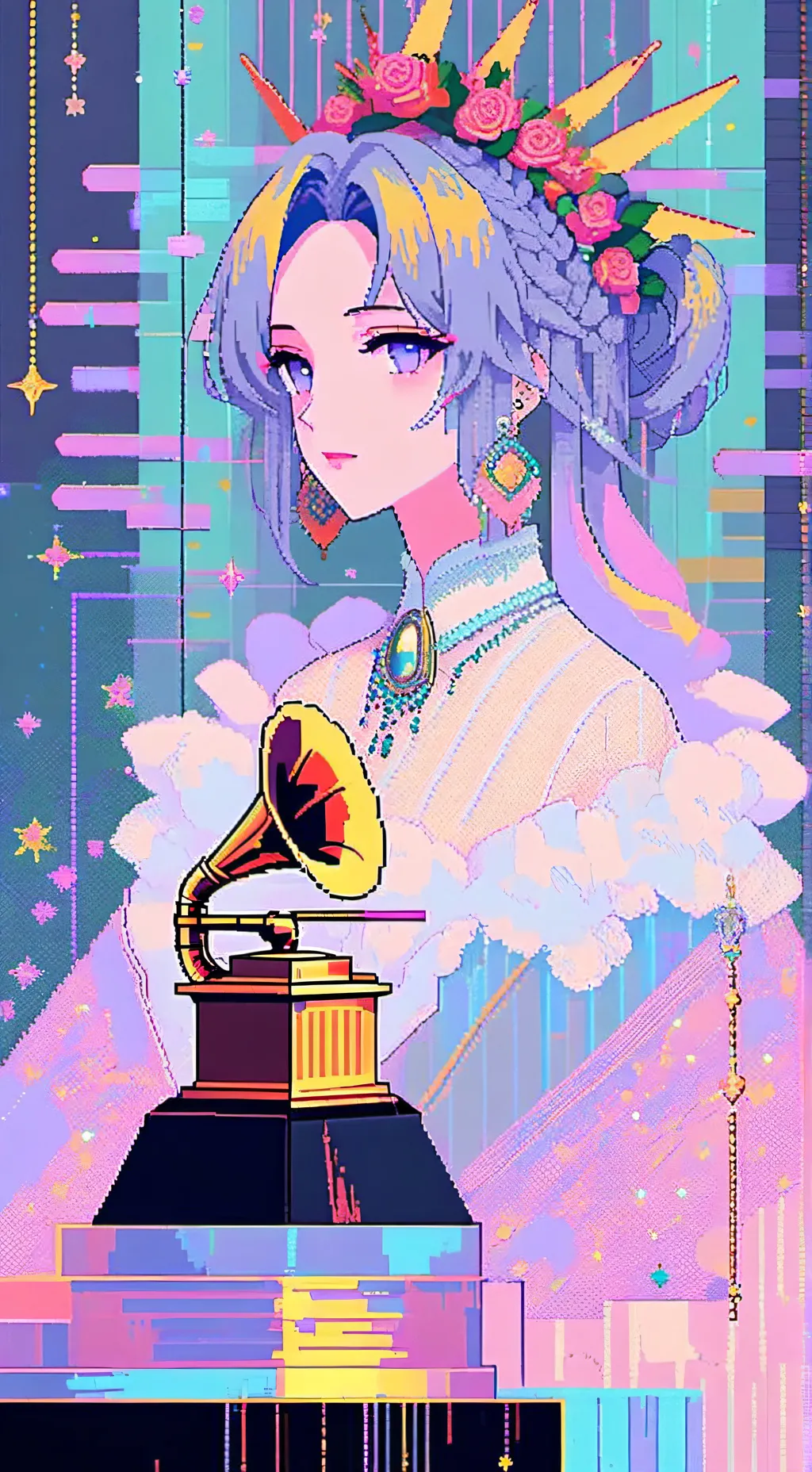 ai character: Grammys  background