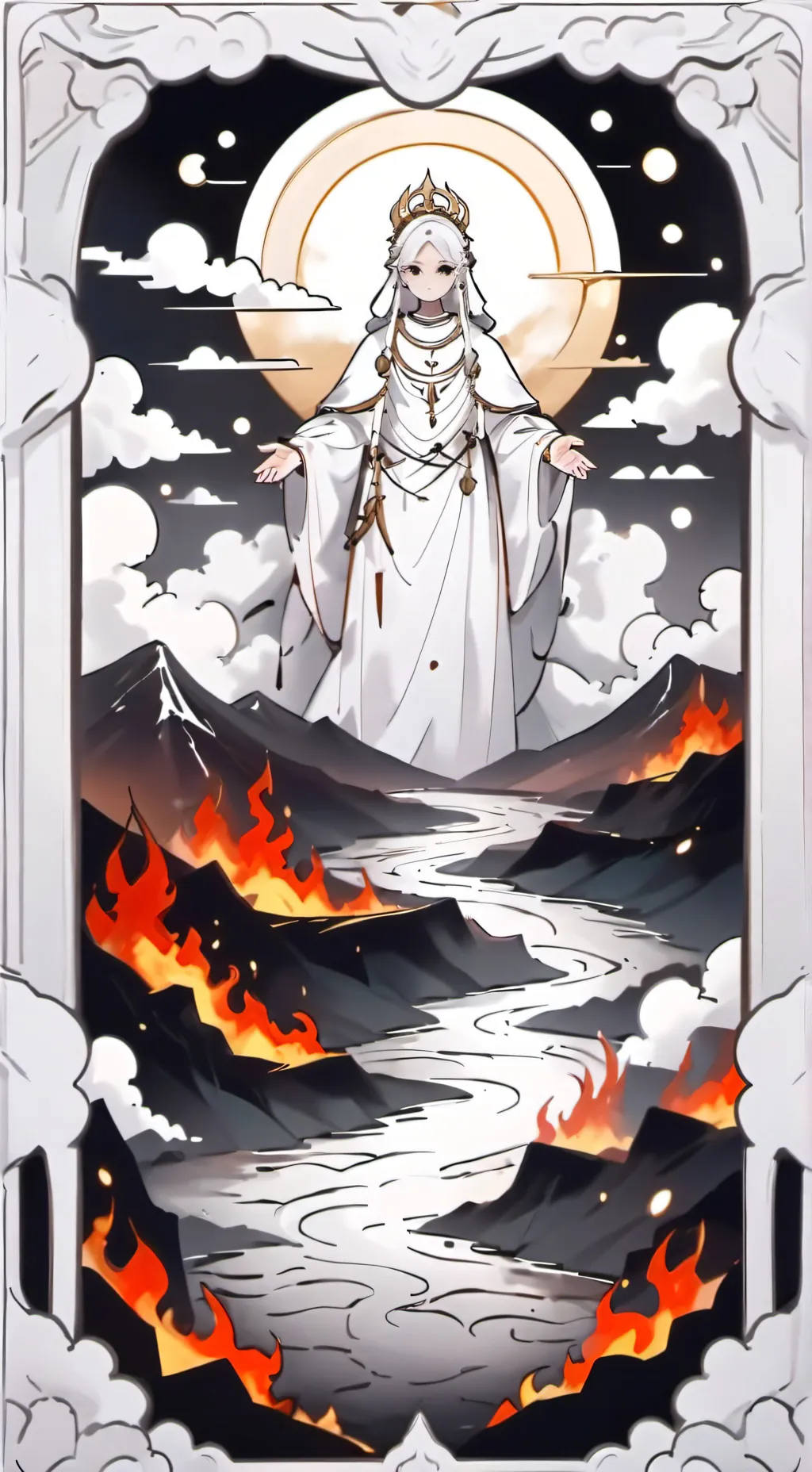 ai character: CIELO O INFERNO background